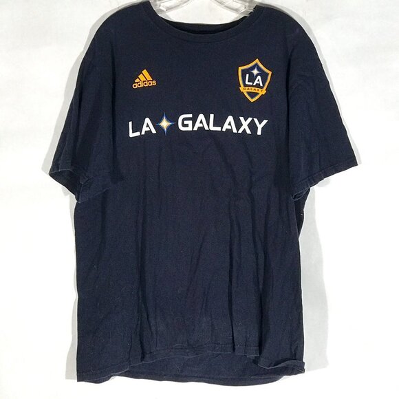 adidas Other - ADIDAS LA Galaxy Soccer Blue Short Sleeve Athletic Tee T Shirt